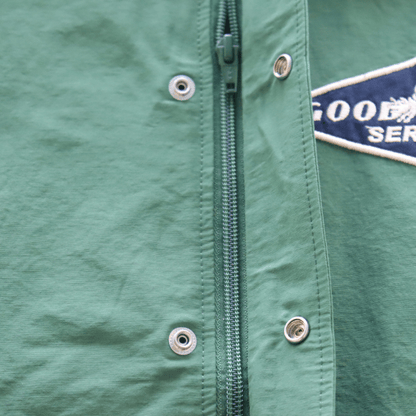 STUDIO D'ARTISAN ステュディオダルチザン 4627 ロクヨンコーチジャケット ロクヨンクロス コーチジャケット スナップボタン ダブルファスナー オマージュ刺繍 ラグランスリーブ