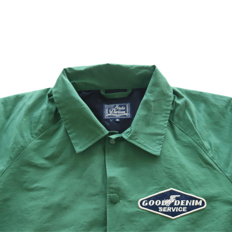 STUDIO D'ARTISAN ステュディオダルチザン 4627 ロクヨンコーチジャケット ロクヨンクロス コーチジャケット スナップボタン ダブルファスナー オマージュ刺繍 ラグランスリーブ