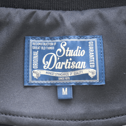 STUDIO D'ARTISAN ステュディオダルチザン 8192 "ベトジャージ"  ベトジャン モチーフトラックジャケット アメカジ仕様 トラックトップ ダブルジッパー しっかりとしたリブ レトロ ライトアウター
