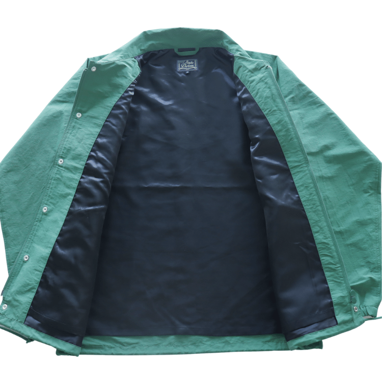 STUDIO D'ARTISAN ステュディオダルチザン 4627 ロクヨンコーチジャケット ロクヨンクロス コーチジャケット スナップボタン ダブルファスナー オマージュ刺繍 ラグランスリーブ