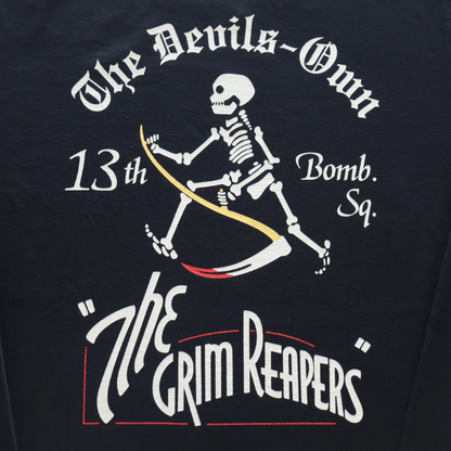 BUZZ RICKSON'S バズリクソンズ BR69628 L/S T-SHIRT 13th BOMB.SQ.THE GRIM REAPERSプリント長袖ミリタリーＴシャツ