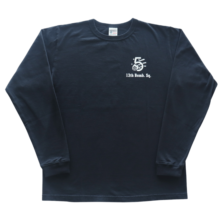 BUZZ RICKSON'S バズリクソンズ BR69628 L/S T-SHIRT 13th BOMB.SQ.THE GRIM REAPERSプリント長袖ミリタリーＴシャツ