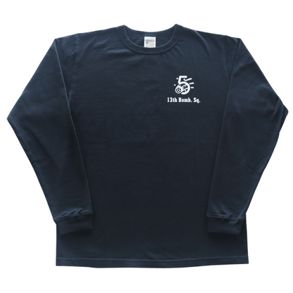 BUZZ RICKSON'S バズリクソンズ BR69628 L/S T-SHIRT 13th BOMB.SQ.THE GRIM REAPERSプリント長袖ミリタリーＴシャツ