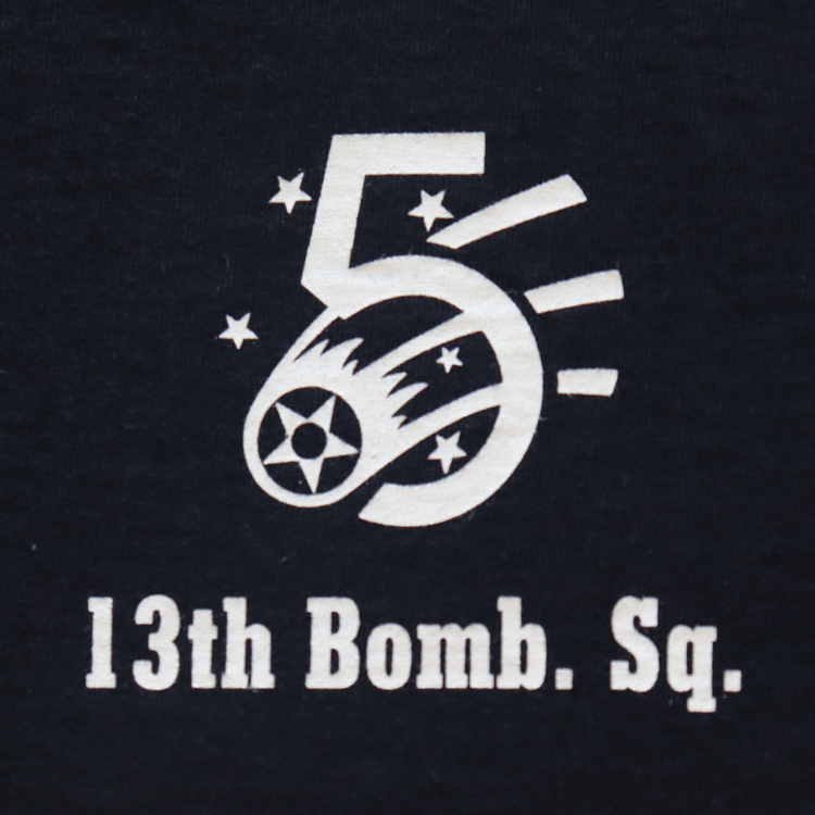 BUZZ RICKSON'S バズリクソンズ BR69628 L/S T-SHIRT 13th BOMB.SQ.THE GRIM REAPERSプリント長袖ミリタリーＴシャツ