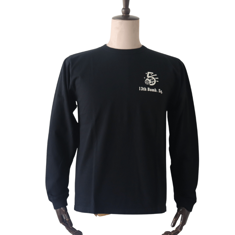 BUZZ RICKSON'S バズリクソンズ BR69628 L/S T-SHIRT 13th BOMB.SQ.THE GRIM REAPERSプリント長袖ミリタリーＴシャツ