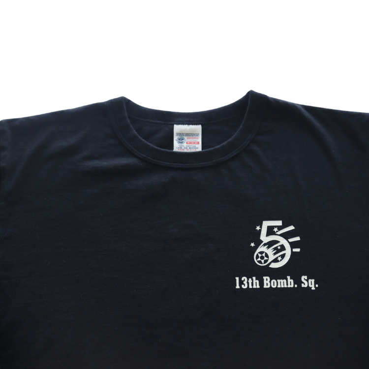 BUZZ RICKSON'S バズリクソンズ BR69628 L/S T-SHIRT 13th BOMB.SQ.THE GRIM REAPERSプリント長袖ミリタリーＴシャツ