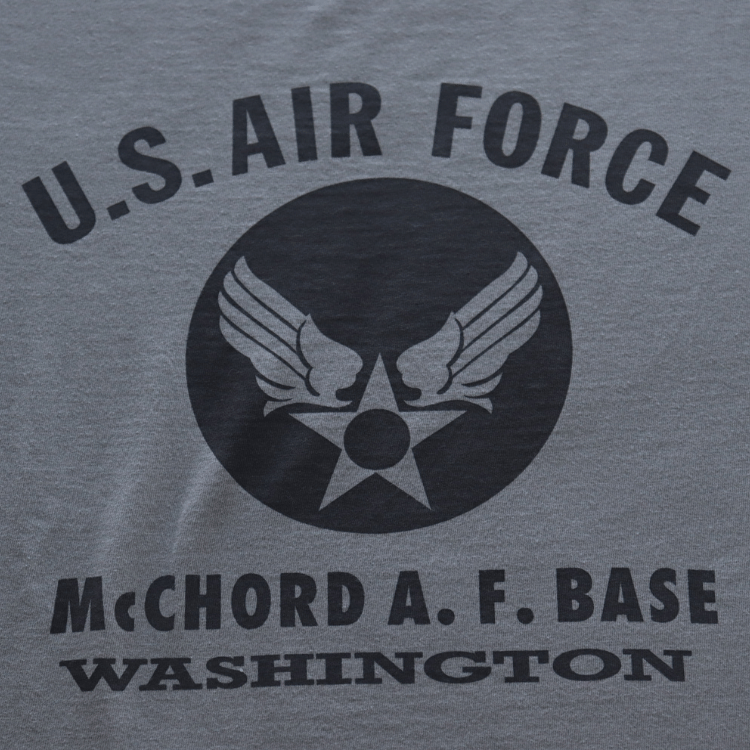 BUZZ RICKSON'S バズリクソンズ BR69626 L/S T-SHIRT McCHORD A.F. BASE プリント長袖ミリタリーＴシャツ AIR FORCE