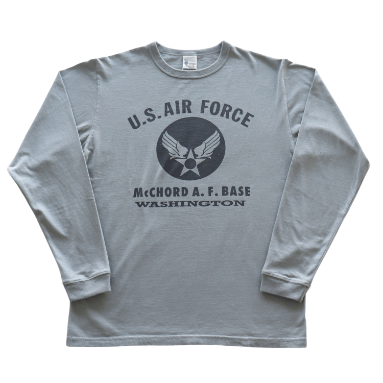 BUZZ RICKSON'S バズリクソンズ BR69626 L/S T-SHIRT McCHORD A.F. BASE プリント長袖ミリタリーＴシャツ AIR FORCE