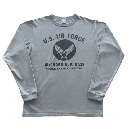 BUZZ RICKSON'S バズリクソンズ BR69626 L/S T-SHIRT McCHORD A.F. BASE プリント長袖ミリタリーＴシャツ AIR FORCE