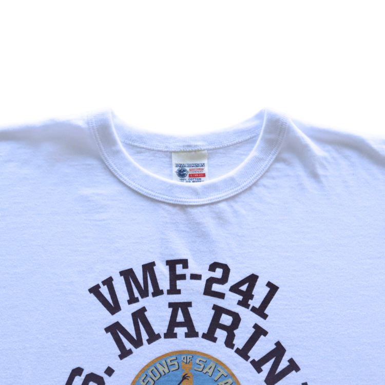 BUZZ RICKSON'S バズリクソンズ BR69627 L/S T-SHIRT VMF-241 SONS OF SATAN プリント長袖ミリタリーＴシャツ