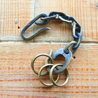 池之端銀革店 Haru H-1008B ブラス キーチェーン サンドキャスト