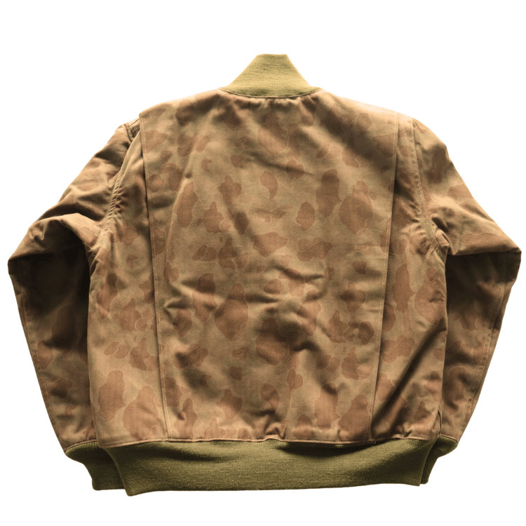 BUZZ RICKSON'S バズリクソンズ BR15768 AVIATION ASSOCIATES TANKERS CAMOUFLAGE OVER DYE タンカーズ カモフラージュ ジャケット 航空隊 パイロット カエルの皮膚”（フロッグスキン）野戦服 装備用素材 タンカースジャケット ヘリンボーンツイル