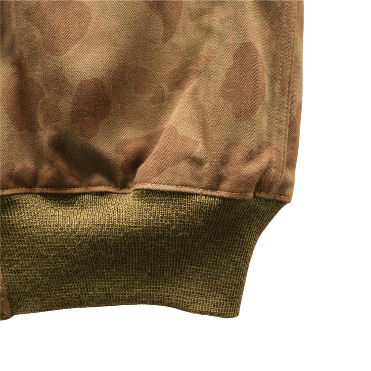 BUZZ RICKSON'S バズリクソンズ BR15768 AVIATION ASSOCIATES TANKERS CAMOUFLAGE OVER DYE タンカーズ カモフラージュ ジャケット 航空隊 パイロット カエルの皮膚”（フロッグスキン）野戦服 装備用素材 タンカースジャケット ヘリンボーンツイル