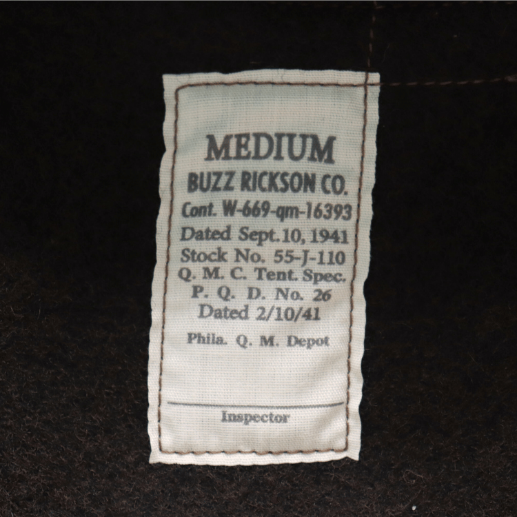 BUZZ RICKSON'S バズリクソンズ BR15760 Type TANKERS BROWN VERSION “BUZZ RICKSON CO.” タンカース ブラウンバージョン 戦車兵用 ユニフォ－ム ウィンター・コンバット・ジャケット 冬期用 戦闘服 軍服