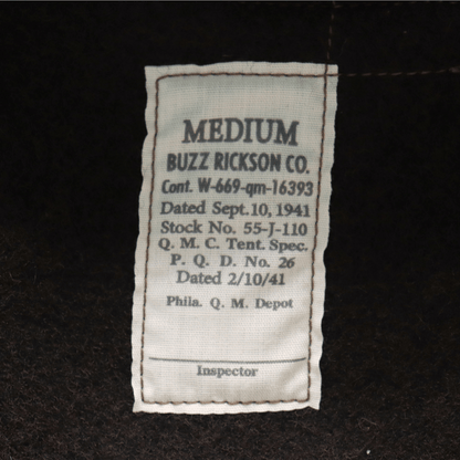 BUZZ RICKSON'S バズリクソンズ BR15760 Type TANKERS BROWN VERSION “BUZZ RICKSON CO.” タンカース ブラウンバージョン 戦車兵用 ユニフォ－ム ウィンター・コンバット・ジャケット 冬期用 戦闘服 軍服