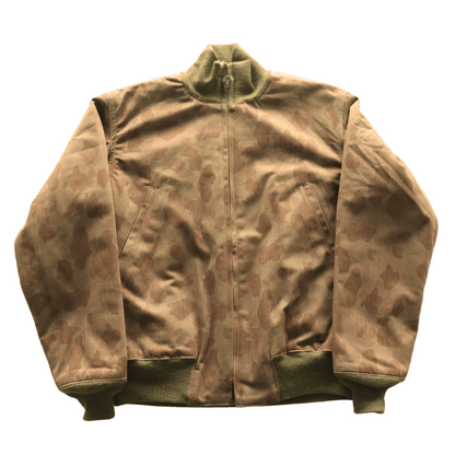 BUZZ RICKSON'S バズリクソンズ BR15768 AVIATION ASSOCIATES TANKERS CAMOUFLAGE OVER DYE タンカーズ カモフラージュ ジャケット 航空隊 パイロット カエルの皮膚”（フロッグスキン）野戦服 装備用素材 タンカースジャケット ヘリンボーンツイル