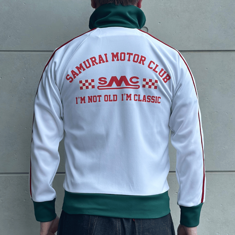 SAMURAIJEANS サムライジーンズ SMJS25-101 SAMURAICLUB サムライ倶楽部 ジャージ SAMURAI MOTOR CLUB サムライモータークラブ ニットスムース生地 ポリエステル100％ 吸湿 速乾性日本製