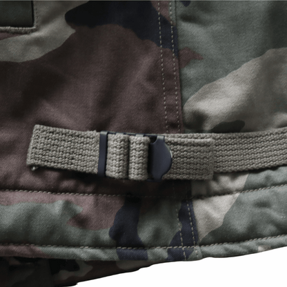 BUZZ RICKSON'S バズリクソンズ BR15763 Type DECK A-2 “BUZZ RICKSON MFG. CO.” CAMOUFLAGE VERSION カモフラージュバージョン デッキA-2ジャケット 米海軍 甲板作業用ジャケットN-1の後継モデル コットン・ナイロンの混紡生地 ウッドランドのカモフラージュ生地