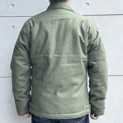 BUZZ RICKSON'S バズリクソンズ BR14956 Type DECK A-2 “BUZZ RICKSON MFG. CO.”  デッキA-2ジャケット 米海軍 甲板作業用ジャケットN-1の後継モデル バックサテン地 ナイロンボア ユーティリティージャケット U.S.NAVY