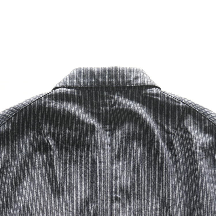 ORGUEIL オルゲイユ OR-4325 Indigo Dobby Jacket インディゴドビージャケット 1900 年代初頭 サックジャケットベース クラシックスタイル インディゴ染料 ドビーストライプ生地 エイジング ナットボタン