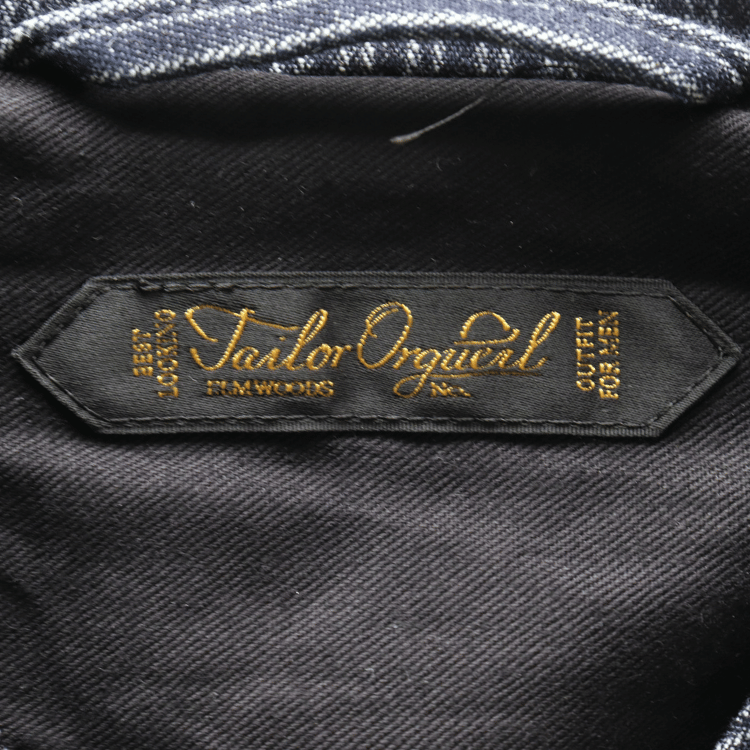 ORGUEIL オルゲイユ OR-4325 Indigo Dobby Jacket インディゴドビージャケット 1900 年代初頭 サックジャケットベース クラシックスタイル インディゴ染料 ドビーストライプ生地 エイジング ナットボタン