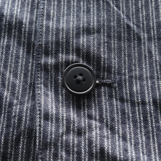 ORGUEIL オルゲイユ OR-4325 Indigo Dobby Jacket インディゴドビージャケット 1900 年代初頭 サックジャケットベース クラシックスタイル インディゴ染料 ドビーストライプ生地 エイジング ナットボタン