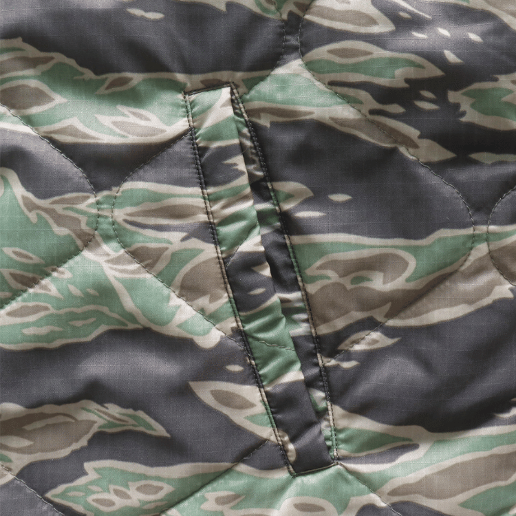 TAILOR TOYO テーラー東洋 TT15799 Mid 1960s Style Vietnam Liner Jacket “VIET-NAM MAP” ベトナムライナージャケット ベトナムマップ ベトジャン ベトナム戦争 カスタムオーダー品 マップ柄 瓢箪型のキルティング ナイロンリップストップ 防寒性 タイガーストライプ