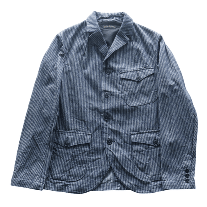 ORGUEIL オルゲイユ OR-4325 Indigo Dobby Jacket インディゴドビージャケット 1900 年代初頭 サックジャケットベース クラシックスタイル インディゴ染料 ドビーストライプ生地 エイジング ナットボタン