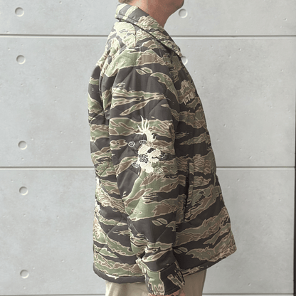 TAILOR TOYO テーラー東洋 TT15799 Mid 1960s Style Vietnam Liner Jacket “VIET-NAM MAP” ベトナムライナージャケット ベトナムマップ ベトジャン ベトナム戦争 カスタムオーダー品 マップ柄 瓢箪型のキルティング ナイロンリップストップ 防寒性 タイガーストライプ