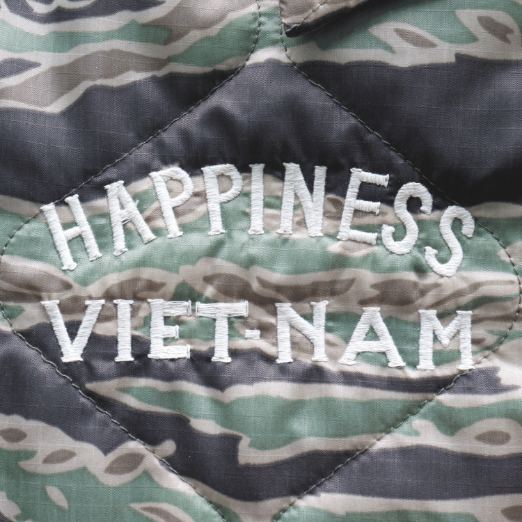 TAILOR TOYO テーラー東洋 TT15799 Mid 1960s Style Vietnam Liner Jacket “VIET-NAM MAP” ベトナムライナージャケット ベトナムマップ ベトジャン ベトナム戦争 カスタムオーダー品 マップ柄 瓢箪型のキルティング ナイロンリップストップ 防寒性 タイガーストライプ