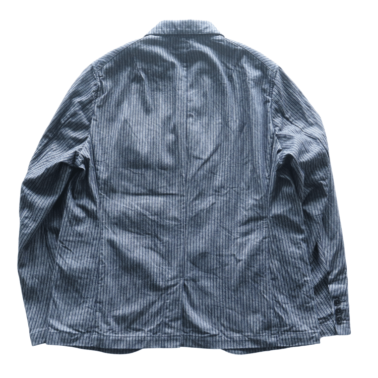 ORGUEIL オルゲイユ OR-4325 Indigo Dobby Jacket インディゴドビージャケット 1900 年代初頭 サックジャケットベース クラシックスタイル インディゴ染料 ドビーストライプ生地 エイジング ナットボタン