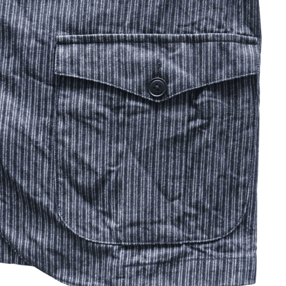 ORGUEIL オルゲイユ OR-4325 Indigo Dobby Jacket インディゴドビージャケット 1900 年代初頭 サックジャケットベース クラシックスタイル インディゴ染料 ドビーストライプ生地 エイジング ナットボタン