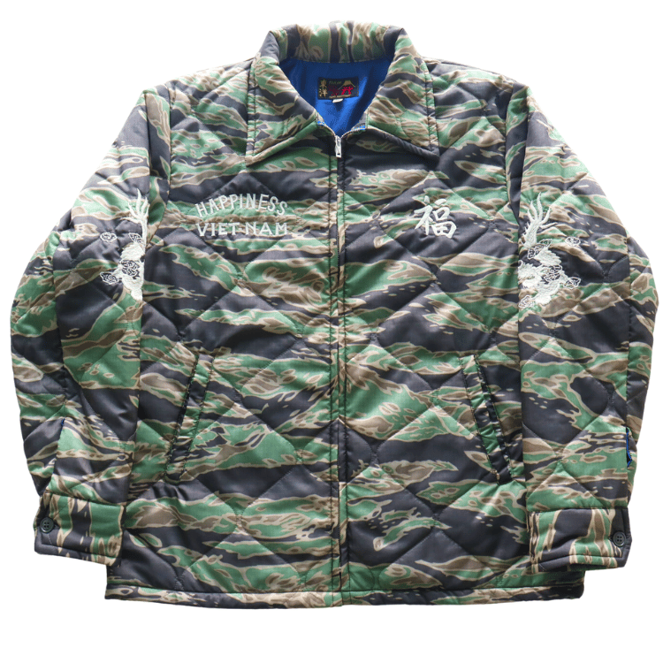 TAILOR TOYO テーラー東洋 TT15799 Mid 1960s Style Vietnam Liner Jacket “VIET-NAM MAP” ベトナムライナージャケット ベトナムマップ ベトジャン ベトナム戦争 カスタムオーダー品 マップ柄 瓢箪型のキルティング ナイロンリップストップ 防寒性 タイガーストライプ