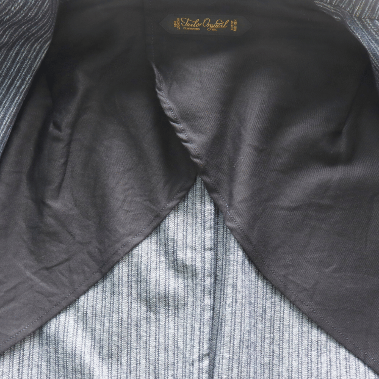 ORGUEIL オルゲイユ OR-4325 Indigo Dobby Jacket インディゴドビージャケット 1900 年代初頭 サックジャケットベース クラシックスタイル インディゴ染料 ドビーストライプ生地 エイジング ナットボタン