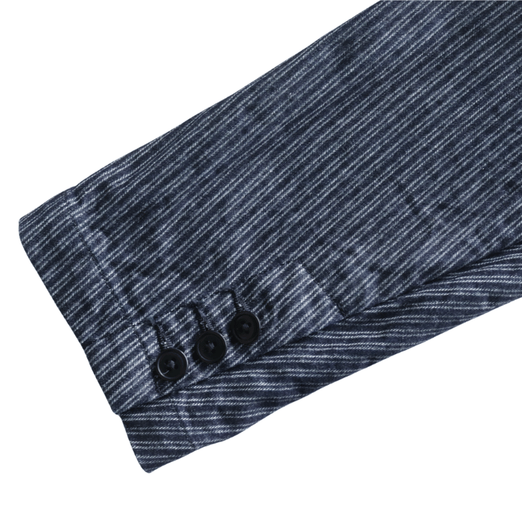 ORGUEIL オルゲイユ OR-4325 Indigo Dobby Jacket インディゴドビージャケット 1900 年代初頭 サックジャケットベース クラシックスタイル インディゴ染料 ドビーストライプ生地 エイジング ナットボタン