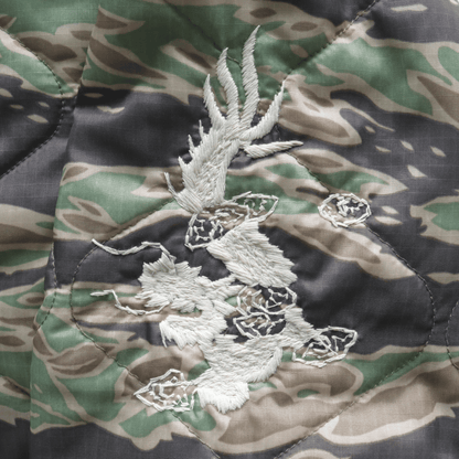 TAILOR TOYO テーラー東洋 TT15799 Mid 1960s Style Vietnam Liner Jacket “VIET-NAM MAP” ベトナムライナージャケット ベトナムマップ ベトジャン ベトナム戦争 カスタムオーダー品 マップ柄 瓢箪型のキルティング ナイロンリップストップ 防寒性 タイガーストライプ