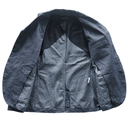 ORGUEIL オルゲイユ OR-4325 Indigo Dobby Jacket インディゴドビージャケット 1900 年代初頭 サックジャケットベース クラシックスタイル インディゴ染料 ドビーストライプ生地 エイジング ナットボタン