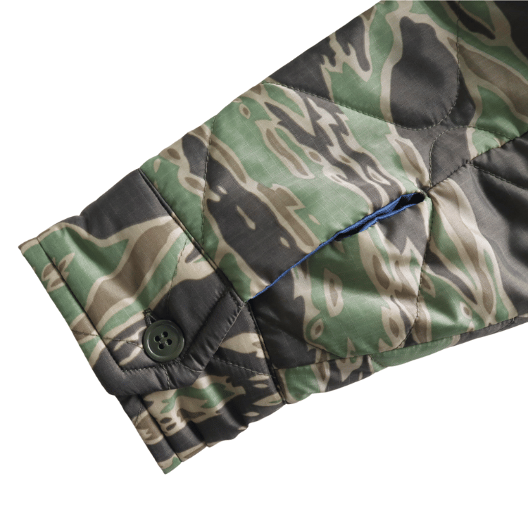 TAILOR TOYO テーラー東洋 TT15799 Mid 1960s Style Vietnam Liner Jacket “VIET-NAM MAP” ベトナムライナージャケット ベトナムマップ ベトジャン ベトナム戦争 カスタムオーダー品 マップ柄 瓢箪型のキルティング ナイロンリップストップ 防寒性 タイガーストライプ