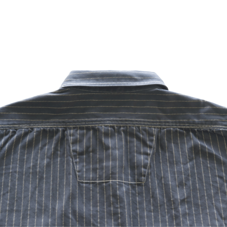 SUGAR CANE シュガーケーン SC29585 FICTION ROMANCE 8.5oz. BLACK WABASH STRIPE WORK SHIRT ブラックウォバッシュ ストライプワークシャツ