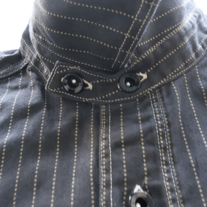 SUGAR CANE シュガーケーン SC29585 FICTION ROMANCE 8.5oz. BLACK WABASH STRIPE WORK SHIRT ブラックウォバッシュ ストライプワークシャツ