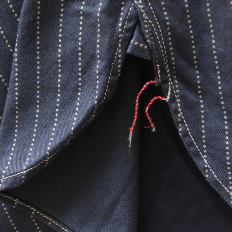 SUGAR CANE シュガーケーン SC29585 FICTION ROMANCE 8.5oz. BLACK WABASH STRIPE WORK SHIRT ブラックウォバッシュ ストライプワークシャツ