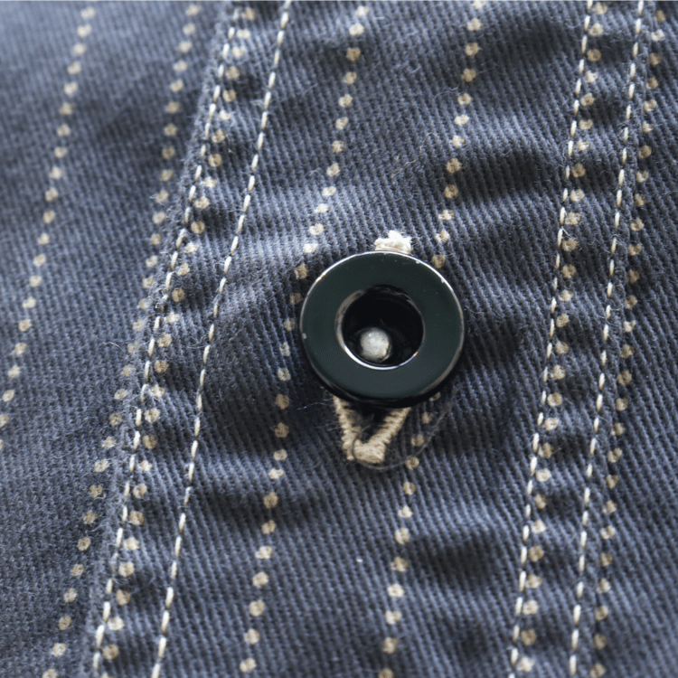 SUGAR CANE シュガーケーン SC29585 FICTION ROMANCE 8.5oz. BLACK WABASH STRIPE WORK SHIRT ブラックウォバッシュ ストライプワークシャツ