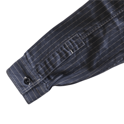 SUGAR CANE シュガーケーン SC29585 FICTION ROMANCE 8.5oz. BLACK WABASH STRIPE WORK SHIRT ブラックウォバッシュ ストライプワークシャツ