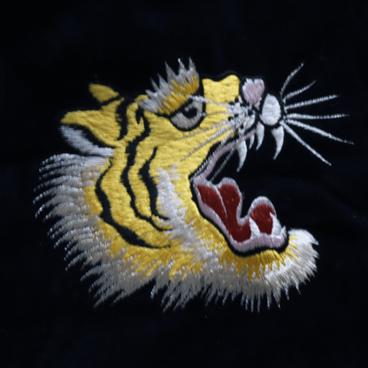 TAILOR TOYO テーラー東洋 TT15792-128 Mid 1950s Style Velveteen Souvenir Jacket “ROARING TIGER” × “JAPAN MAP” 別珍スーベニアジャケット 別珍 スカジャン 虎 日本地図リバーシブル 2トーン サテン生地 スーベニアジャケット 刺繍