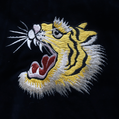 TAILOR TOYO テーラー東洋 TT15792-128 Mid 1950s Style Velveteen Souvenir Jacket “ROARING TIGER” × “JAPAN MAP” 別珍スーベニアジャケット 別珍 スカジャン 虎 日本地図リバーシブル 2トーン サテン生地 スーベニアジャケット 刺繍