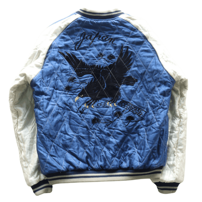 TAILOR TOYO テーラー東洋 TT15792-138 Mid 1950s Style Velveteen Souvenir Jacket “WHITE DRAGON” × “BLACK EAGLE” 別珍スーベニアジャケット 別珍 スカジャン 白龍 黒鷲リバーシブル 2トーン サテン生地 スーベニアジャケット 刺繍