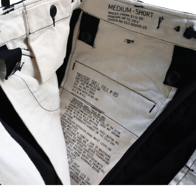BUZZ RICKSON'S バズリクソンズ BR42592 WILLIAM GIBSON COLLECTION BLACK M-51 TROUSERS ウィリアムギブソン M-51トラウザーズ