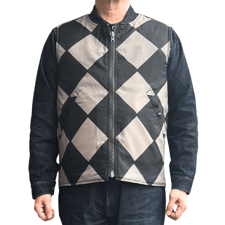 BUZZ RICKSON'S バズリクソンズ BR15811 WILLIAM GIBSON COLLECTION BLACK LINE CREWMAN VEST (MOD.) REVERSIBLE ウィリアムギブソンコレクション ブラックラインクルーマンベスト リバーシブル ベスト リバーシブル ラインクルーマン ミリタリー 小説家 ウィリアムギブソン ブラックシリーズ