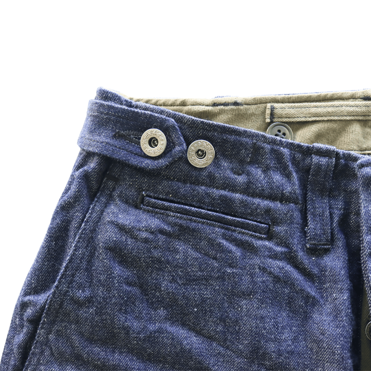 BUZZ RICKSON'S バズリクソンズ BR42596 TROUSERS, FIELD, Type M-1943 “DENIM CIVILIAN MODEL”デニム シビリアンモデル アーミートラウザーズ
