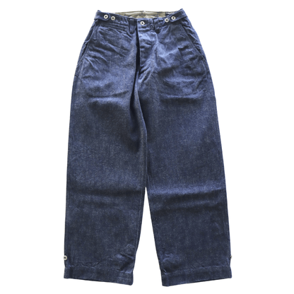 BUZZ RICKSON'S バズリクソンズ BR42596 TROUSERS, FIELD, Type M-1943 “DENIM CIVILIAN MODEL”デニム シビリアンモデル アーミートラウザーズ